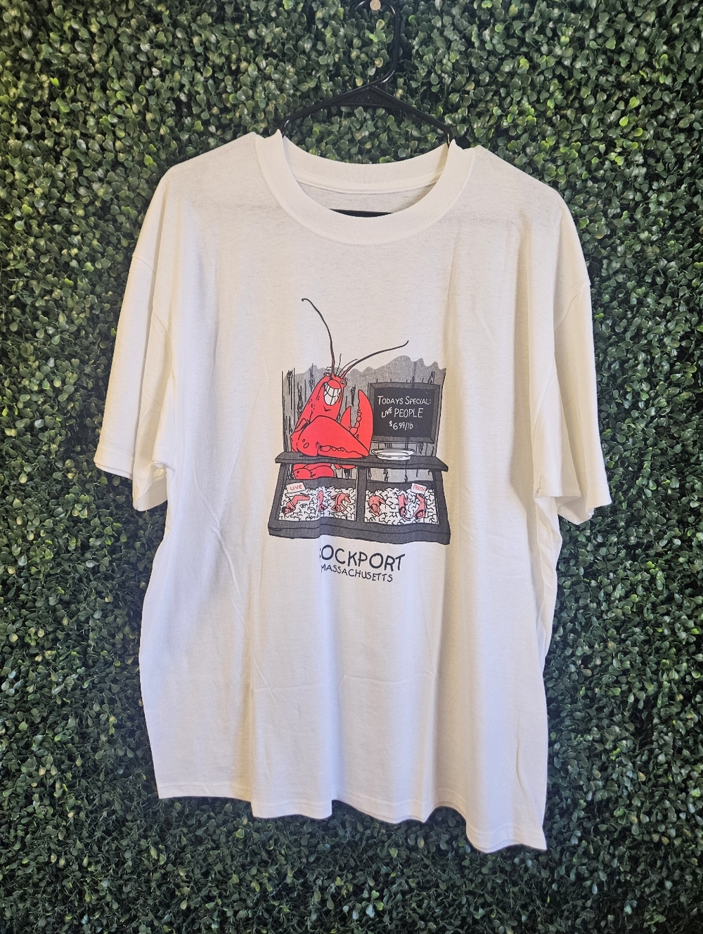 Mens XL Crawfish Todays Special Rockport  Massachusetts Funny Graphic Tshirt